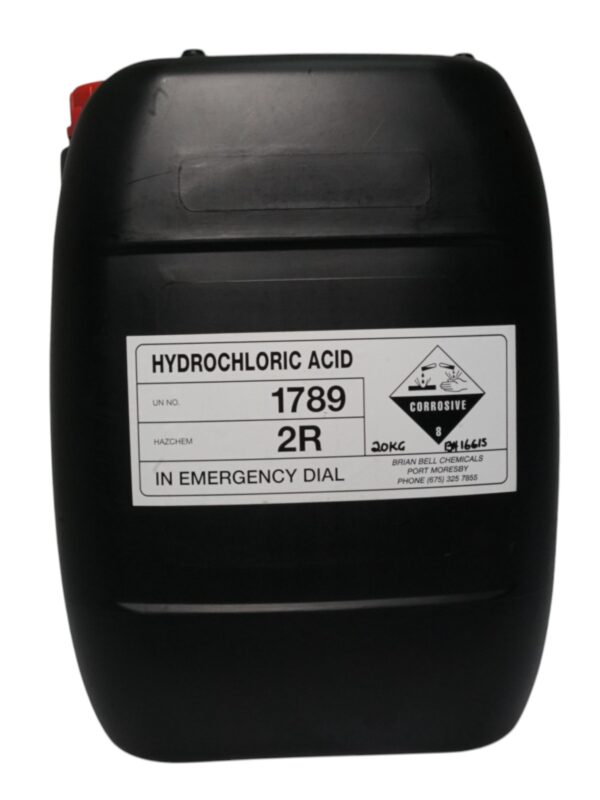 HYDROCHLORIC ACID 33% LIQUID SOLUTION (20 LITERS)