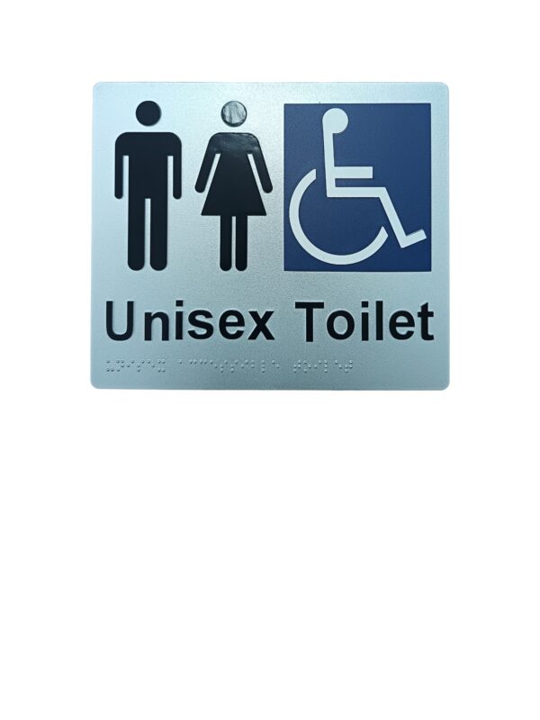 DOLPHY UNISEX TOILET BRAILLE SIGN