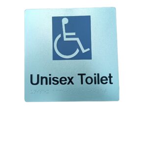 DOLPHY UNISEX DISABLED TOILET BRAILLE SIGN
