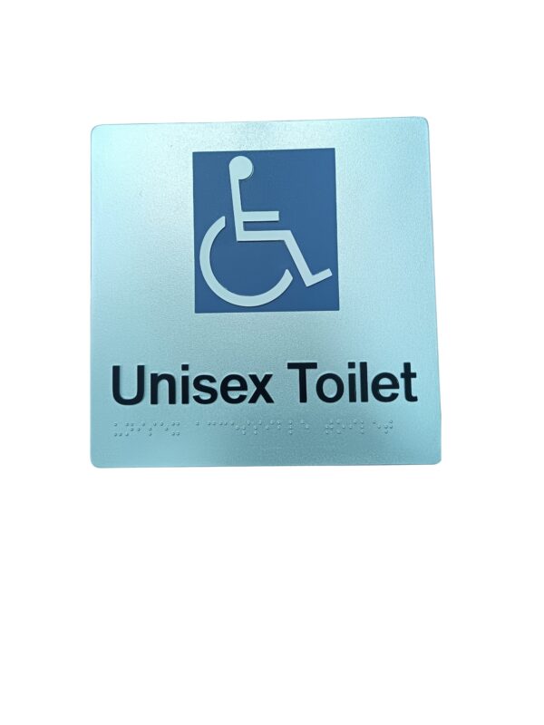 DOLPHY UNISEX DISABLED TOILET BRAILLE SIGN