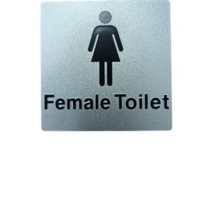 DOLPHY FEMALE TOILET BRAILLE SIGN
