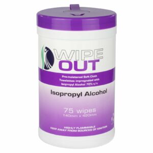 "WIPE OUT" ISOPROPYL ALCOHOL WIPES